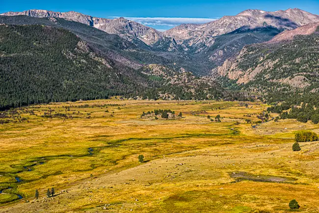 Moraine Park Overlook morning fall light